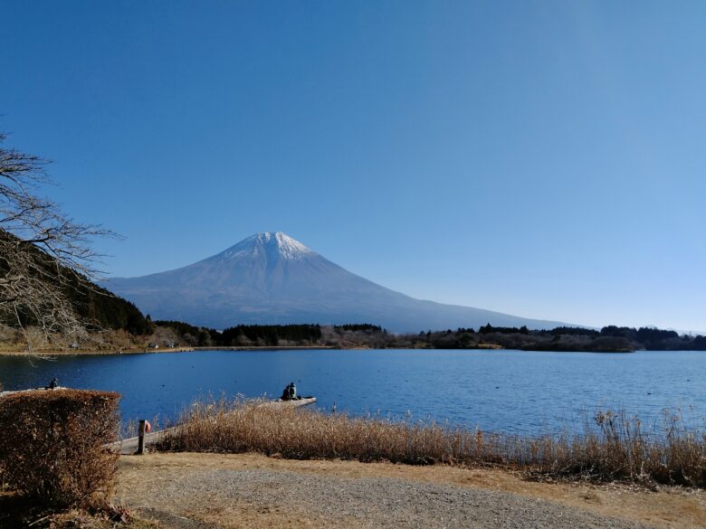 田貫湖と富士山