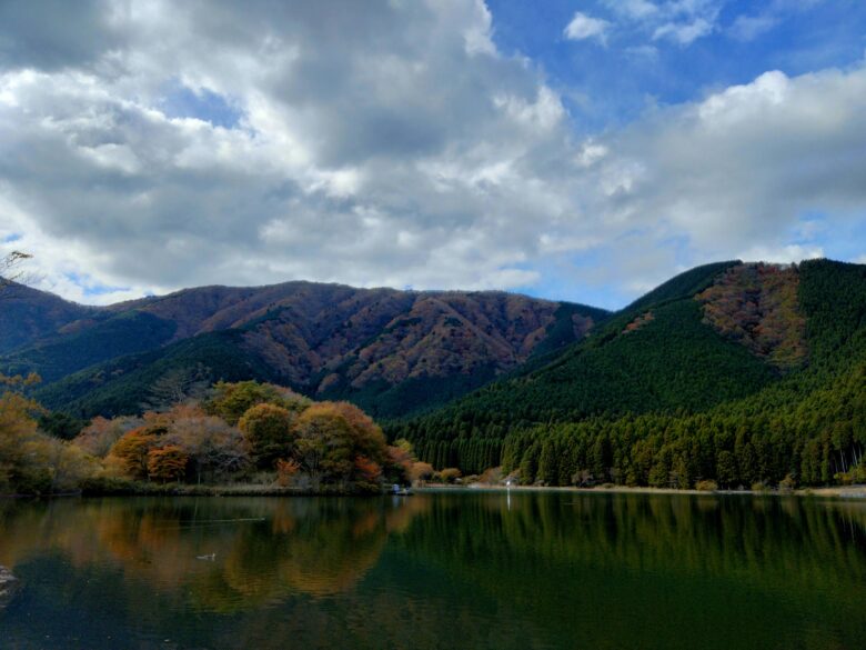 紅葉と田貫湖