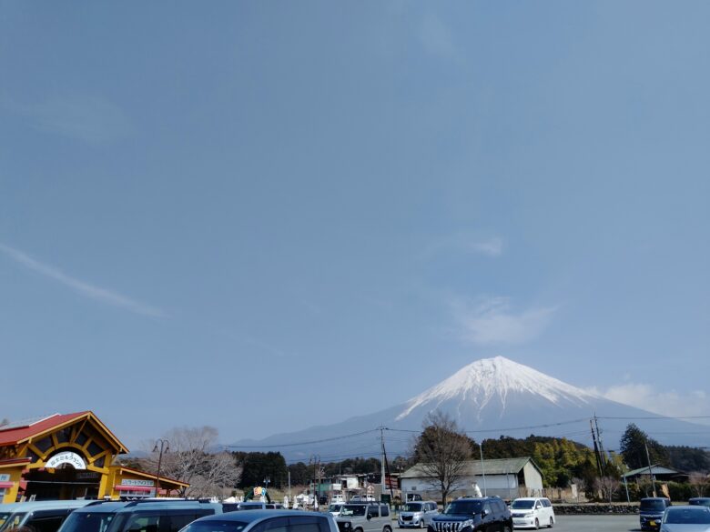 富士ミルクランドから見た富士山
