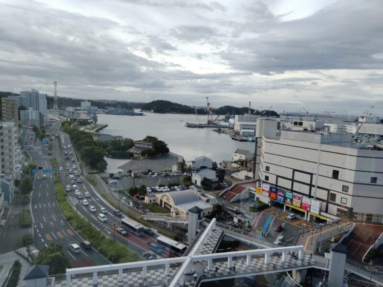 メルキュールホテル横須賀からの景色