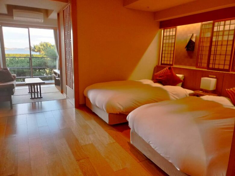 松島一の坊ビューバスツインのお部屋