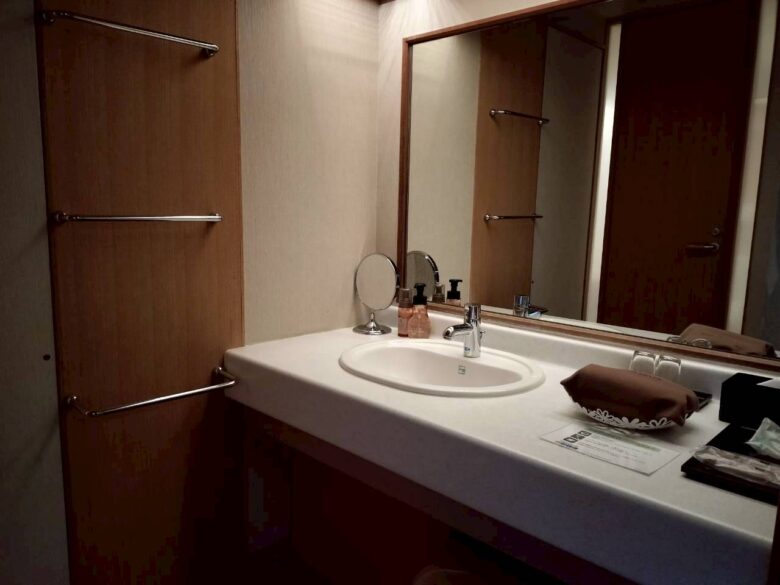 松島一の坊ビューバスツインの洗面台