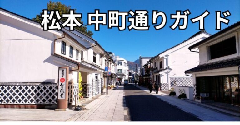 松本中町通りの景色