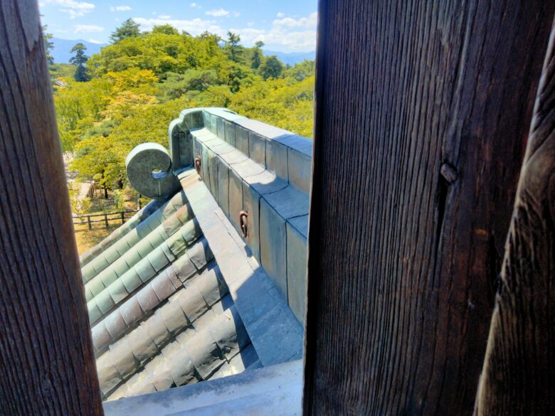 弘前城天守閣からの景色