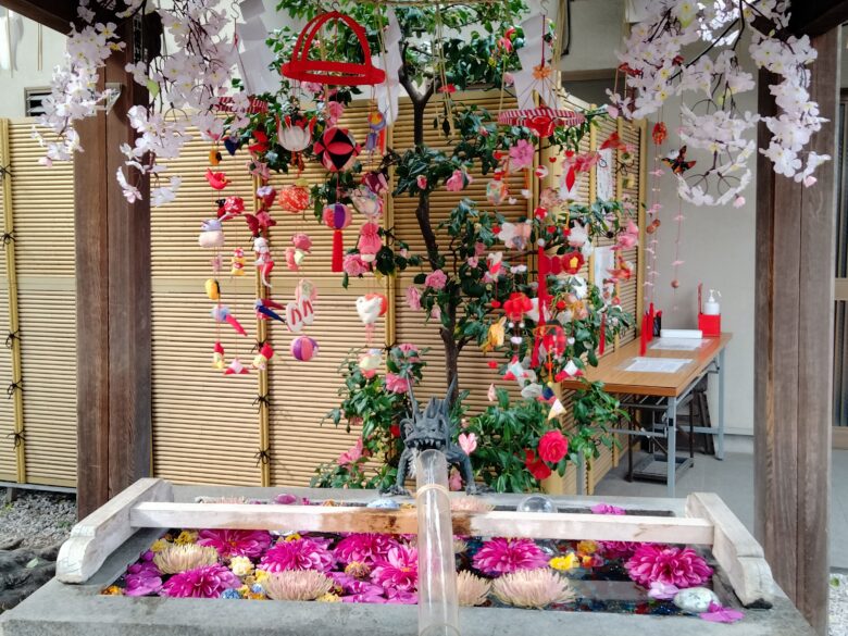 蛇窪神社の手水舎