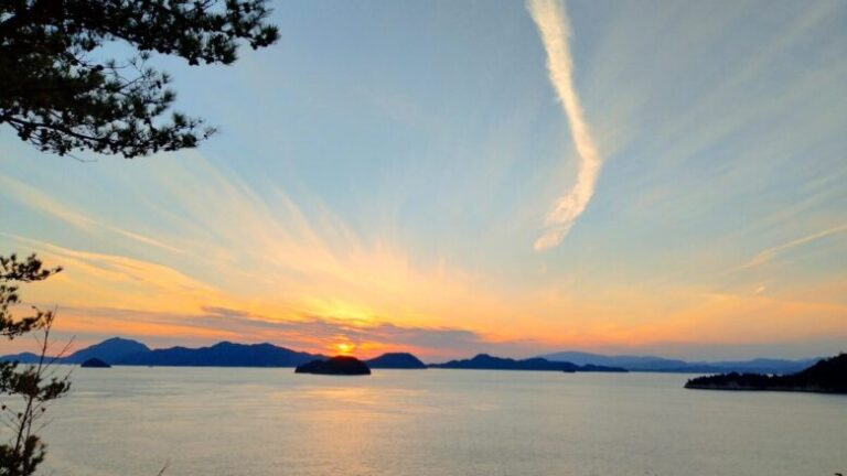 大久野島の夕日
