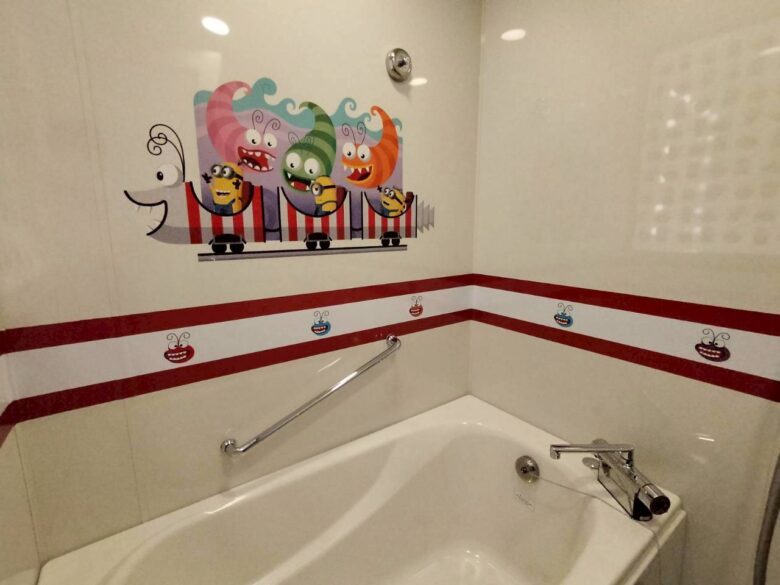 ミニオンルームのバスルーム