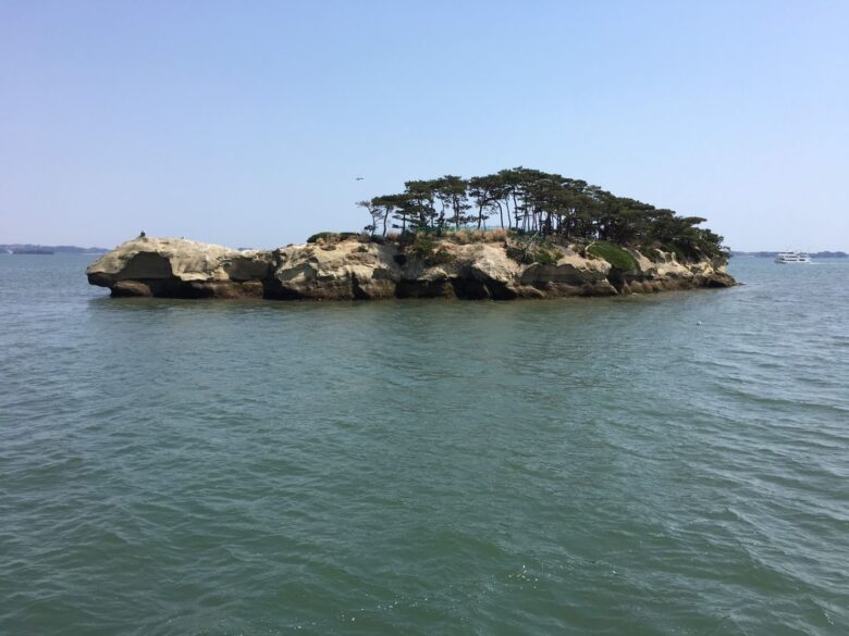芭蕉コース（塩釜発松島行き）の景色