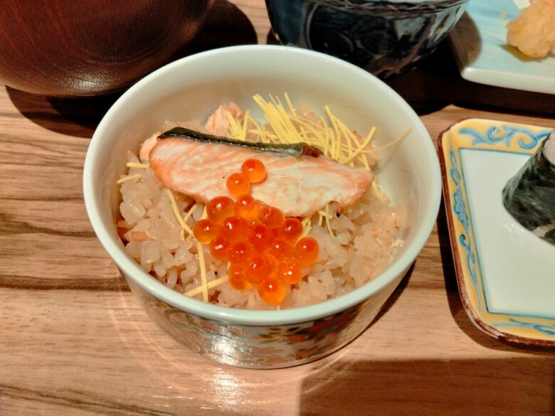 作並一の坊の夕食ビュッフェ「はらこ飯」