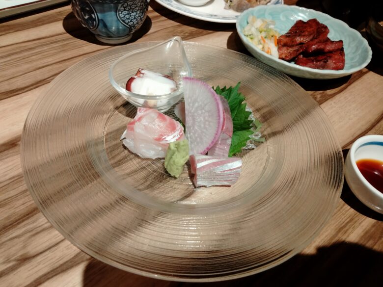 作並一の坊の夕食ビュッフェ「お造り」