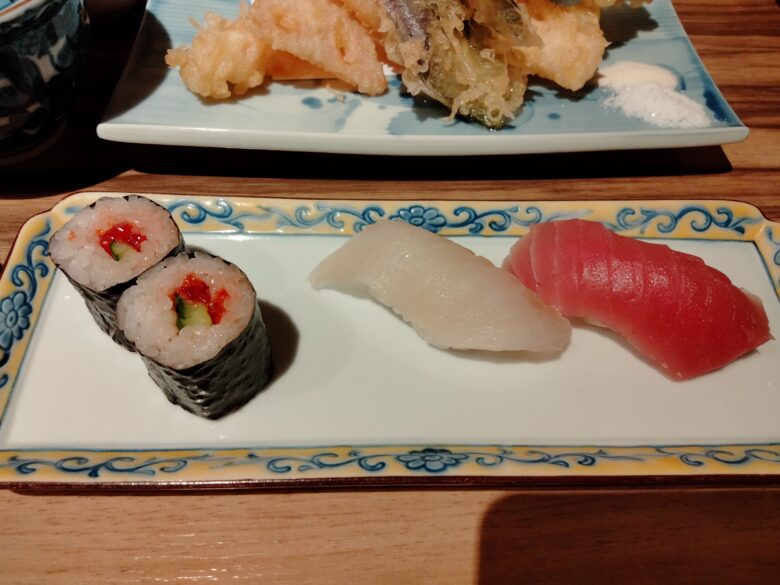 作並一の坊の夕食ビュッフェ「寿司」