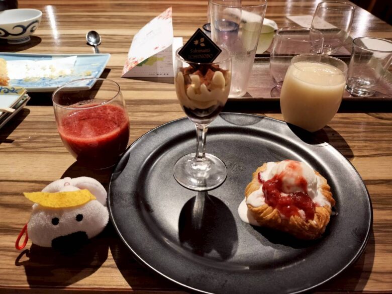 作並一の坊の夕食ビュッフェ「デザート」