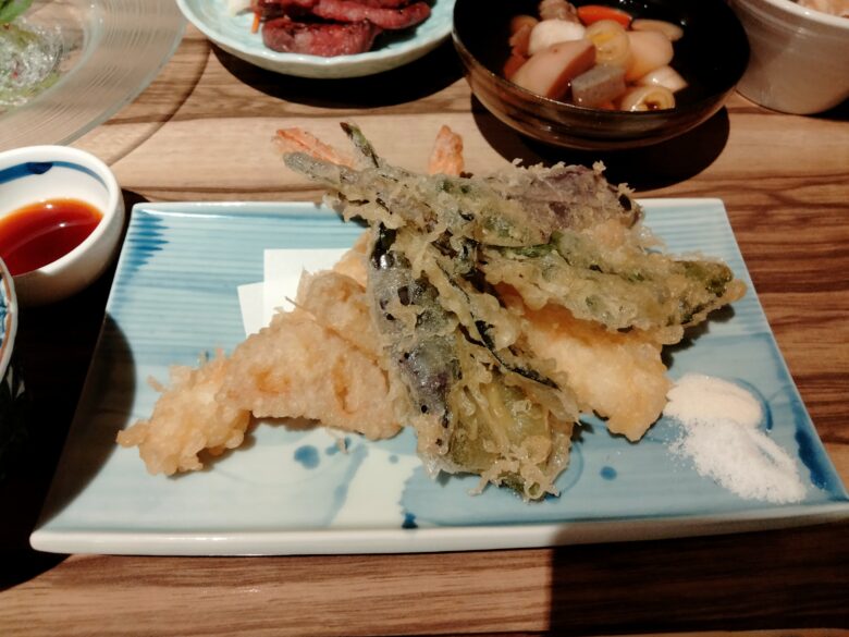 作並一の坊の夕食ビュッフェ「天ぷら」