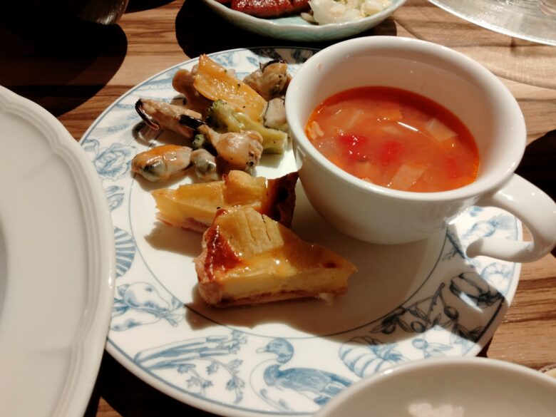作並一の坊の夕食ビュッフェ「前菜」