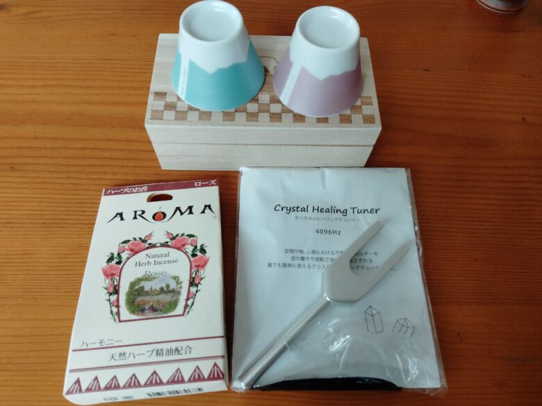 河口湖湖畔のショップで買ったもの