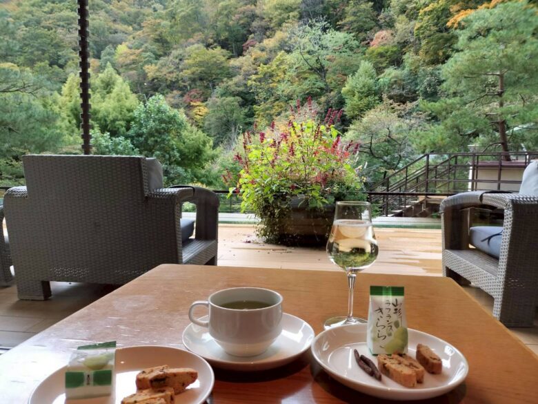 作並一の坊　無料のスナックとドリンク