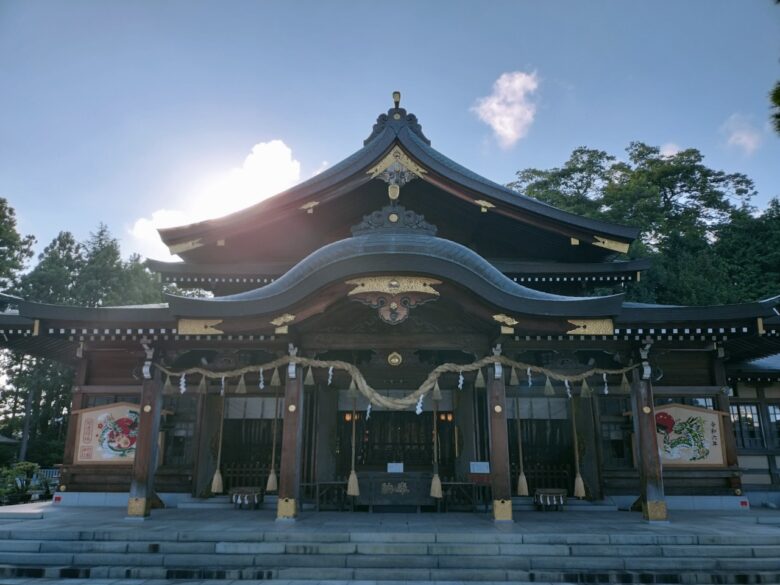 竹駒神社の拝殿