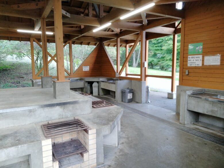 田貫湖キャンプ場の炊事場
