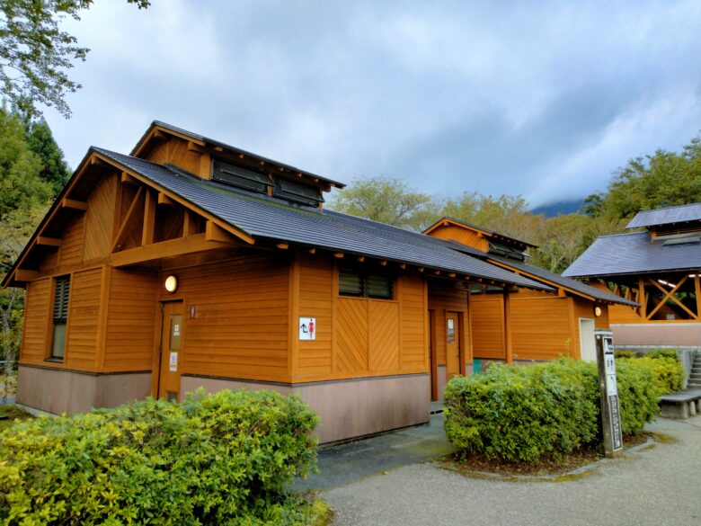 田貫湖キャンプ場のトイレ