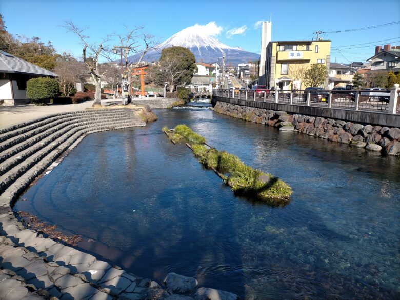神田川から見た富士山