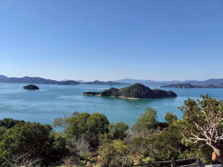 大久野島展望台からの景色