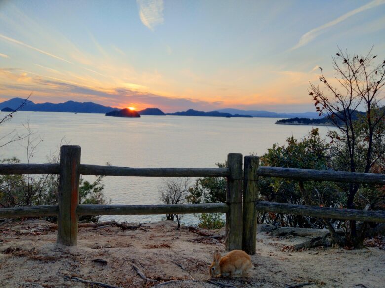 大久野島夕日の丘