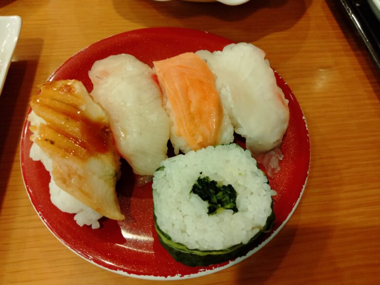 休暇村大久野島の夕食ビュッフェ「寿司」