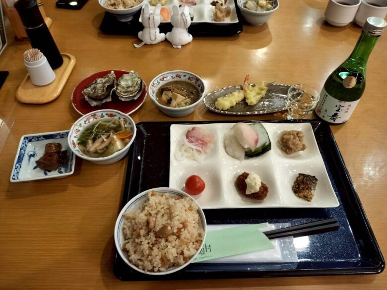 休暇村大久野島の夕食ビュッフェ